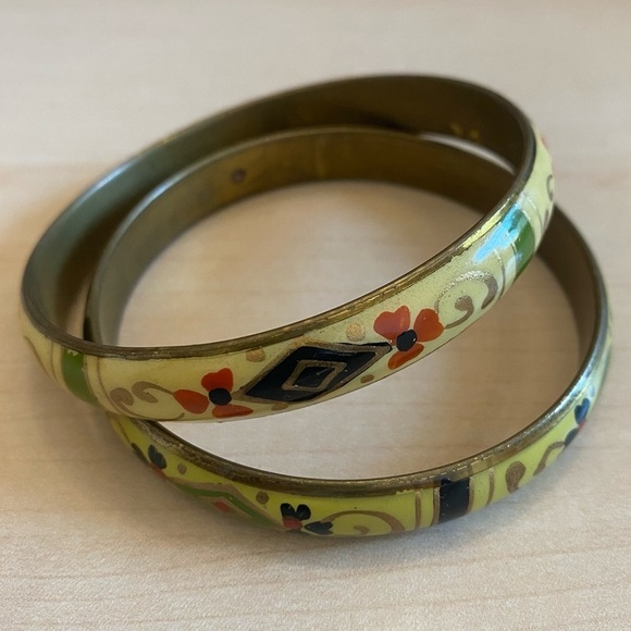 Metal Statement Bracelets 1 Pair - Picture 1 of 10